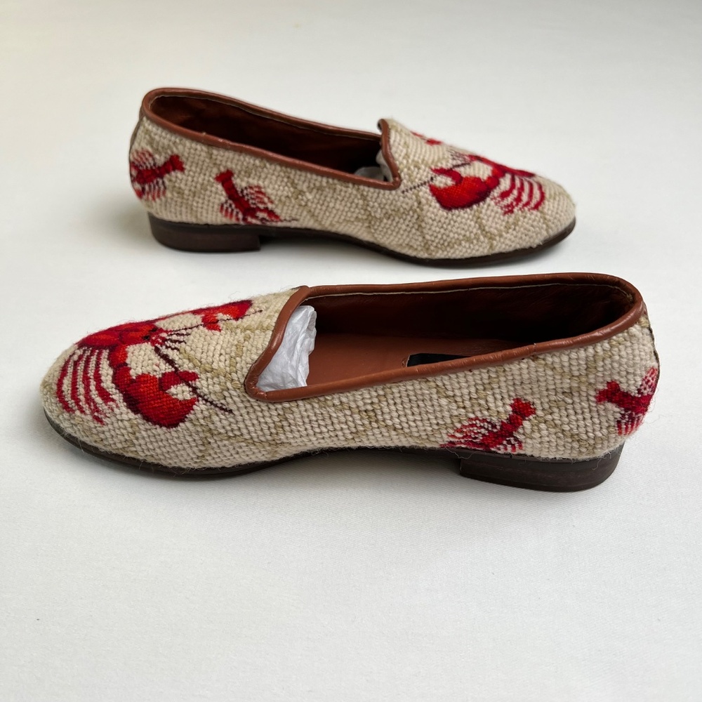 *FIRM PRICE* By Paige Lobster Needlepoint Loafers - Picture 8 of 12